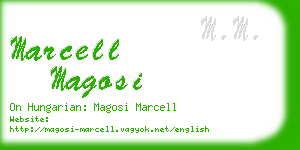 marcell magosi business card